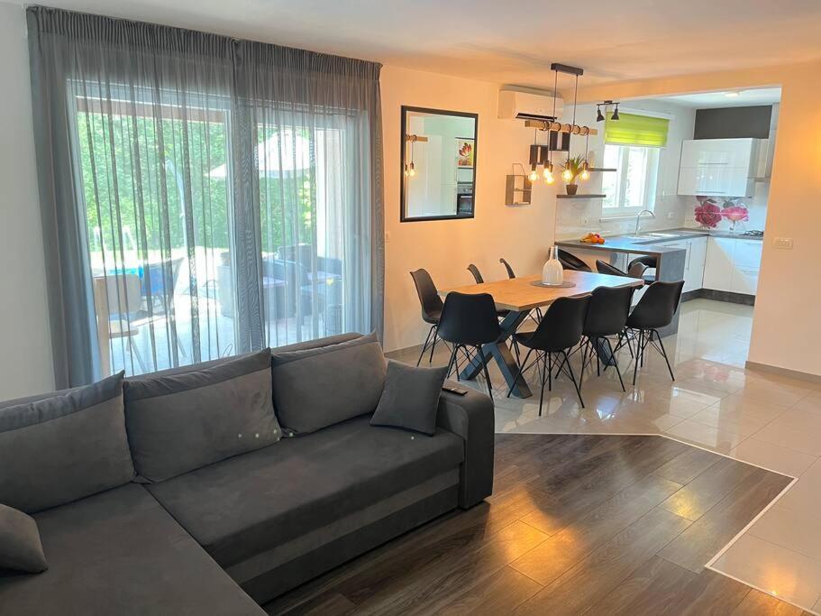 Modern House With Private Pool Villa Zminj Bagian luar foto